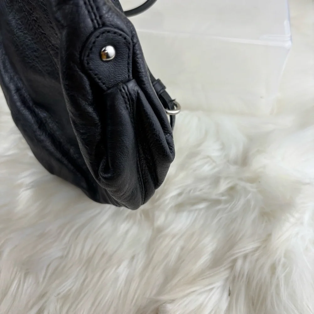 Coach black leather